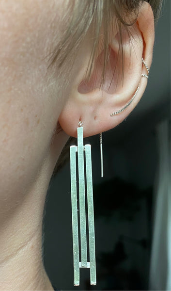 Three Step Dangle Earrings